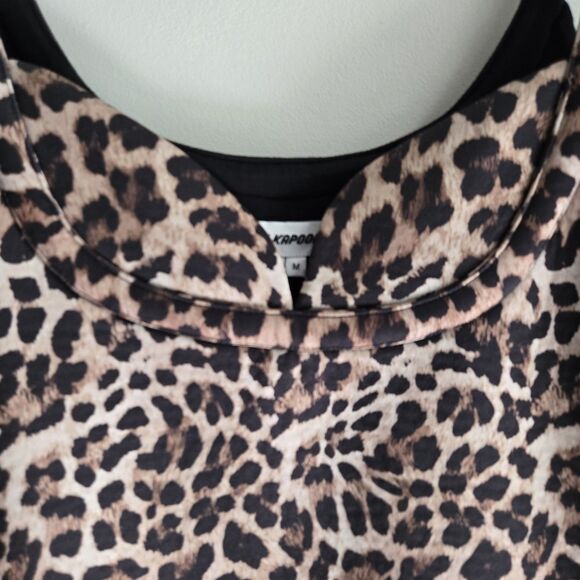 DHRUV KAPOOR Leopard Scuba Mini Dress Women's Size M - Picture 3 of 7